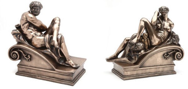 Day and Night Sculptures by Michelangelo